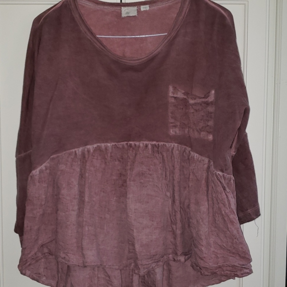 Anthropologie Peplum sweatshirt